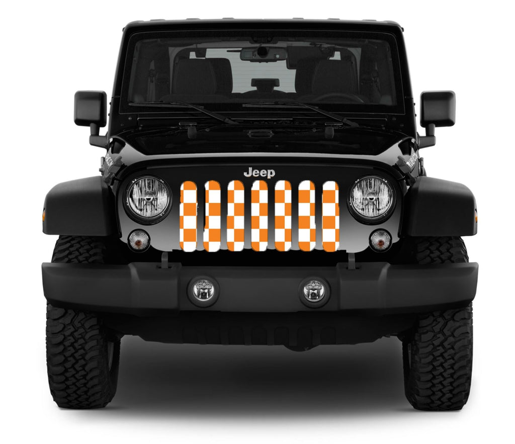 Tennessee Orange Checkerboard Grille Insert