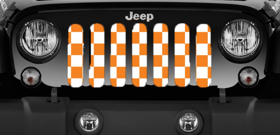Tennessee Orange Checkerboard Grille Insert