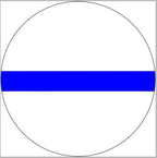 Thin Blue Line White Spare Tire Cover