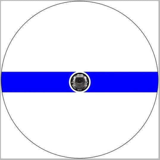 Thin Blue Line White Spare Tire Cover