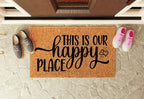 This Is Our Happy Place Welcome Mat