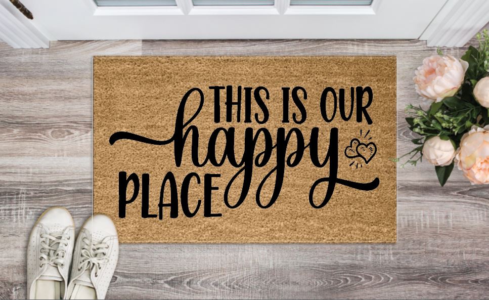 This Is Our Happy Place Welcome Mat