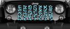 Turquoise Leopard Print Grille Insert