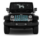 Turquoise Leopard Print Grille Insert