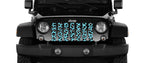 Turquoise Leopard Print Grille Insert