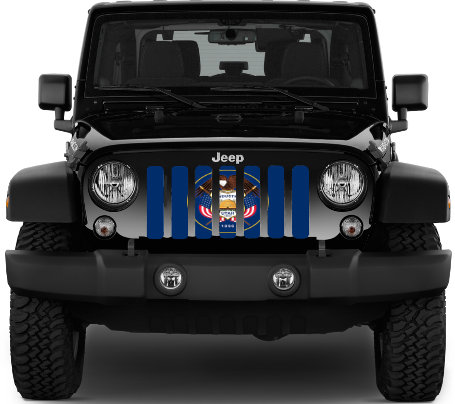 Utah State Flag Grille Insert