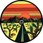 Vintage Desert Highway Spare Tire Cover