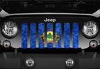 Vermont Grunge State Flag Grille Insert