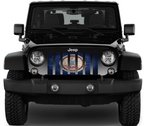 Virginia Grunge State Flag Grille Insert