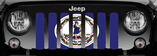Virginia State Flag Grille Insert