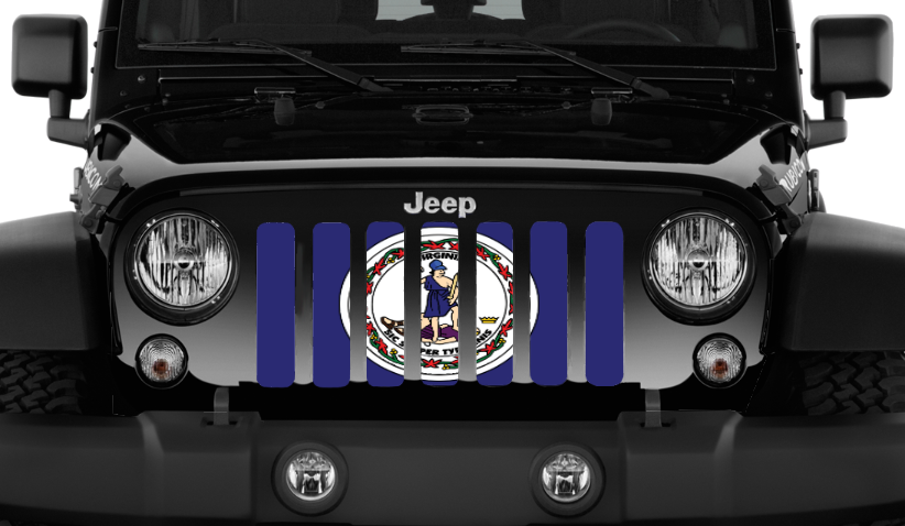Virginia State Flag Grille Insert