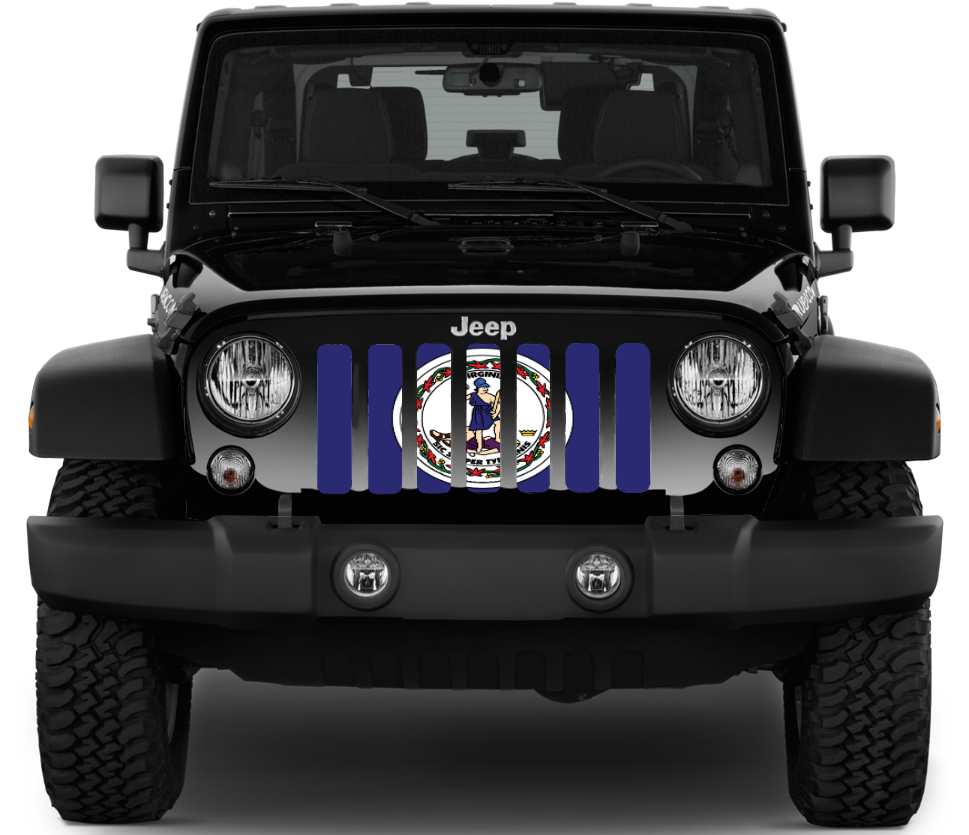 Virginia State Flag Grille Insert