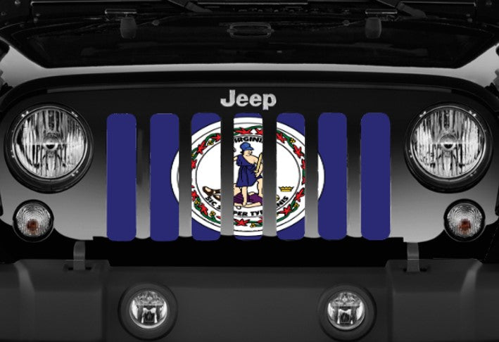 Virginia State Flag Grille Insert