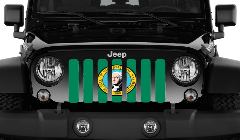 Washington State Flag Grille Insert