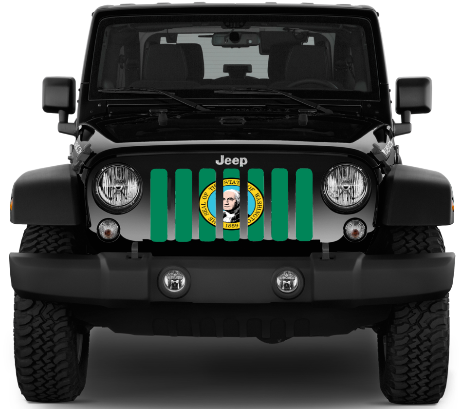 Washington State Flag Grille Insert