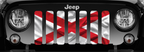 Waving Alabama State Flag Grille Insert