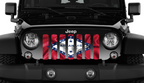 Waving Arkansas State Flag Grille Insert