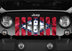Waving Arkansas State Flag Grille Insert
