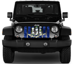 Waving Connecticut State Flag Grille Insert