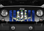 Waving Connecticut State Flag Grille Insert
