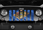 Waving Delaware State Flag Grille Insert