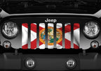 Waving Florida State Flag Grille Insert