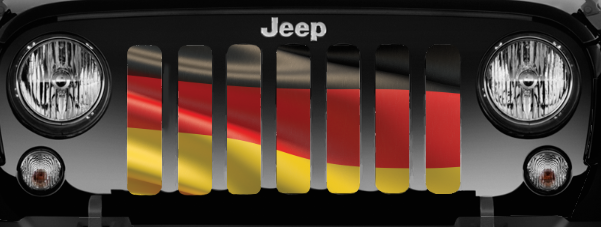 Waving German Flag Grille Insert