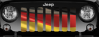 Waving German Flag Grille Insert