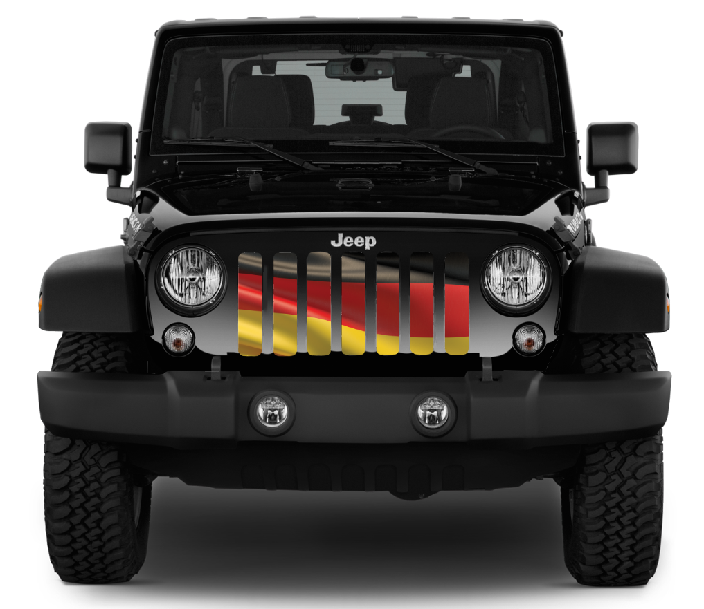 Waving German Flag Grille Insert