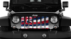 Waving Hawaii State Flag Grille Insert