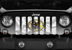 Waving Illinois State Flag Grille Insert