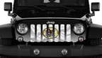 Waving Illinois State Flag Grille Insert