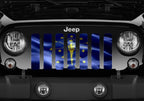 Waving Indiana State Flag Jeep Grille Insert