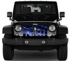Waving Indiana State Flag Jeep Grille Insert