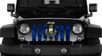 Waving Kansas State Flag Grille Insert