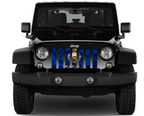 Waving Kansas State Flag Grille Insert