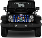 Waving Michigan State Flag Grille Insert