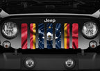 Waving Mississippi State Flag Grille Insert