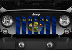 Waving Montana State Flag Grille Insert