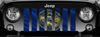 Waving Nebraska State Flag Grille Insert