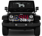 Waving North Carolina State Flag Grille Insert