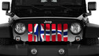 Waving Norway Flag Grille Insert