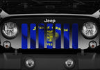 Waving Oregon State Flag Grille Insert