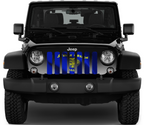 Waving Oregon State Flag Grille Insert