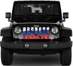 Waving Russian Flag Grille Insert
