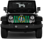 Waving Washington State Flag Grille Insert