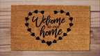 Welcome To Our Home Heart Welcome Mat
