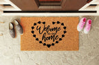 Welcome To Our Home Heart Welcome Mat