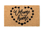 Welcome To Our Home Heart Welcome Mat