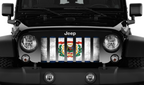 West Virginia Grunge State Flag Grille Insert